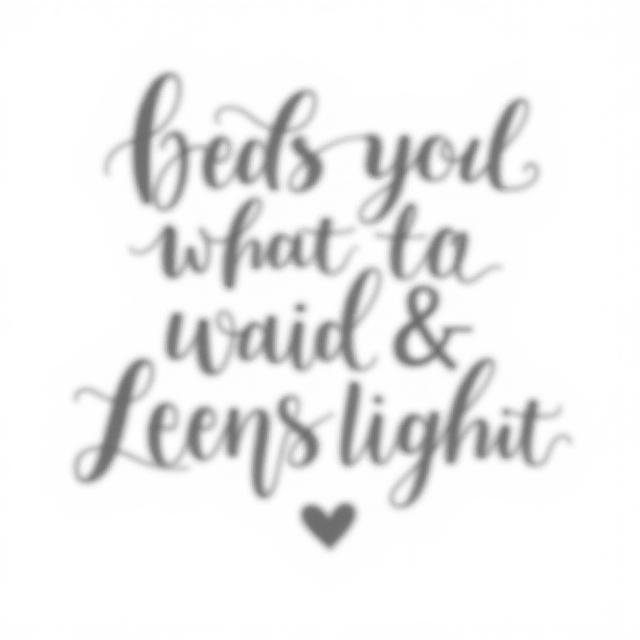 Citation inspirante calligraphiée en style moderne avec des ornements abstraits